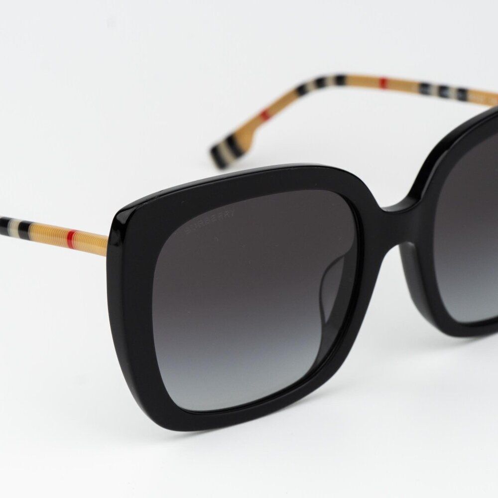Burberry CAROLL Women Sunglasses Black Grey Gradient Square BE4323F 38538G - Picture 9 of 13
